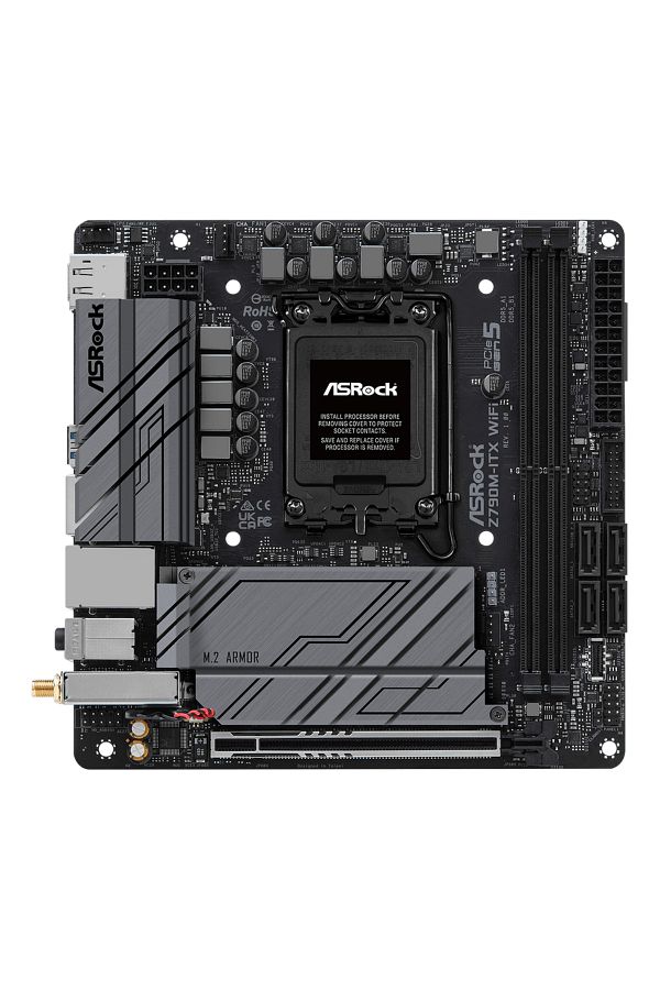 ASROCK-Motherboard ASRock Z790M-ITX WiFi, DDR5, Intel Z790, LGA 1700, Mini-ITX 1
