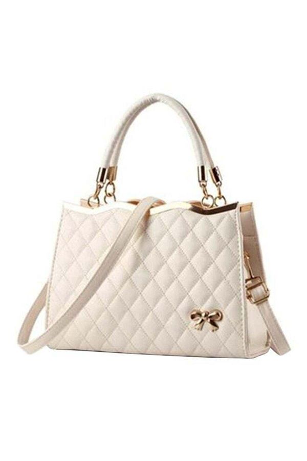 Generic-Leather Shoulder Bag White 1