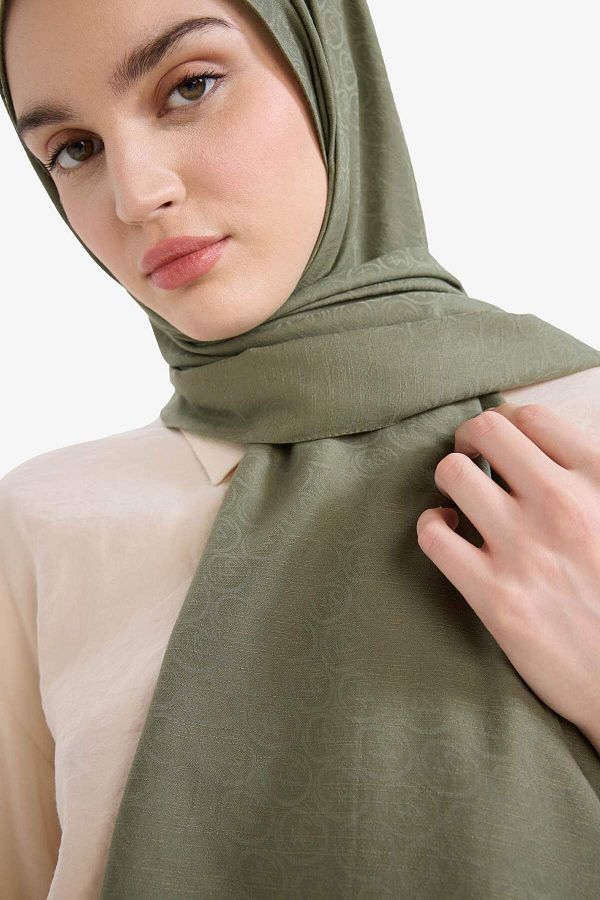 DeFacto-Damen-Jacquard-Hijab-Schal E9462AXNS 1