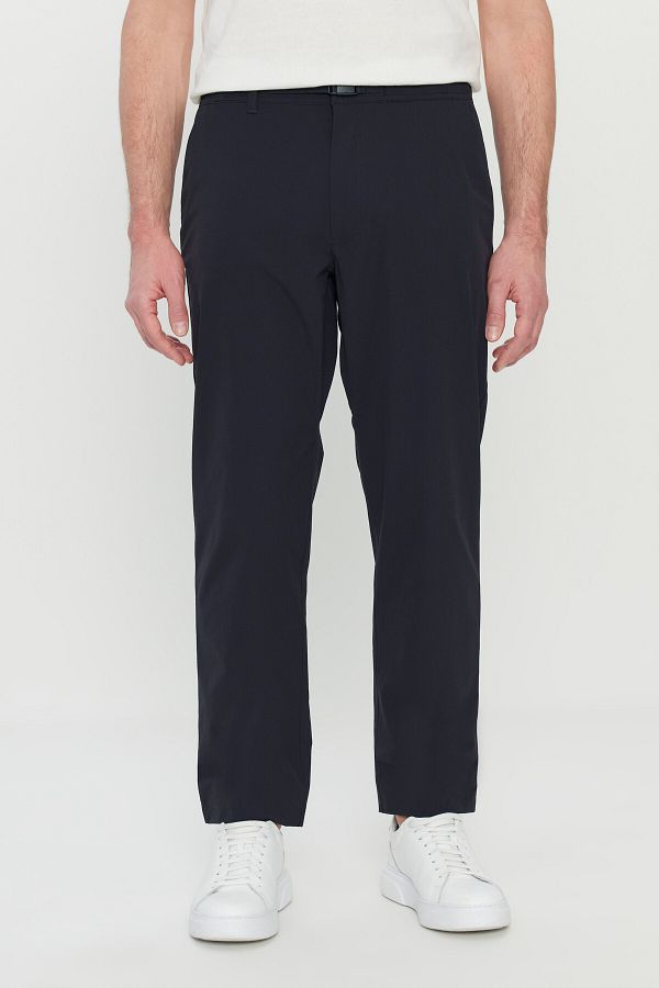 ALTINYILDIZ CLASSICS-Ανδρικό παντελόνι Navy Blue Relax Fit Relaxed Fit ελαστικό στη μέση ελαστικό κοστούμι με τσέπες 1