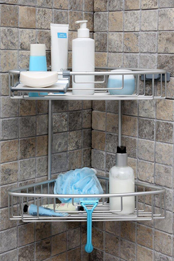 Prima Nova Paloma Aluminum Shelf Spring Corner Shelf Matte