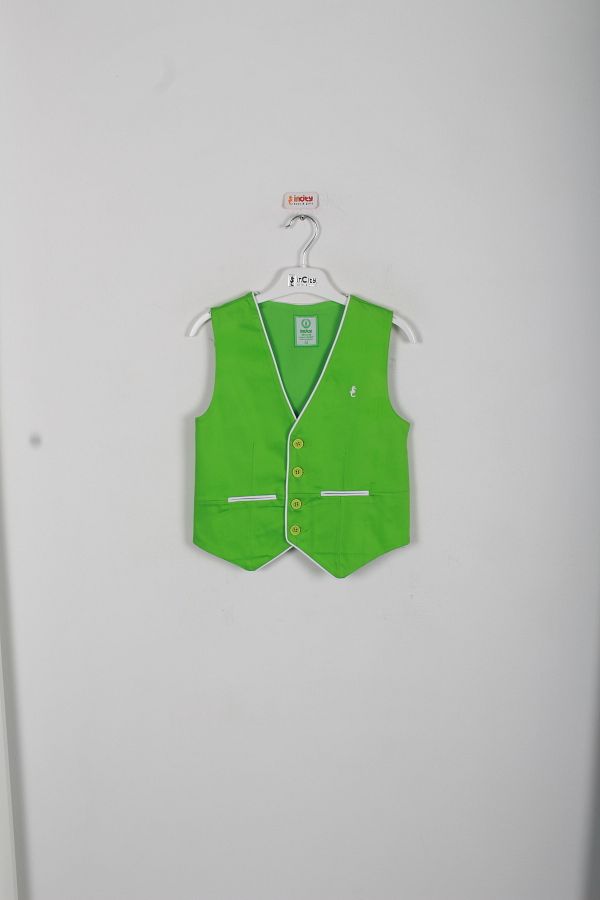 incity-Boy's Sea Horse Logo Detailed Vest 1