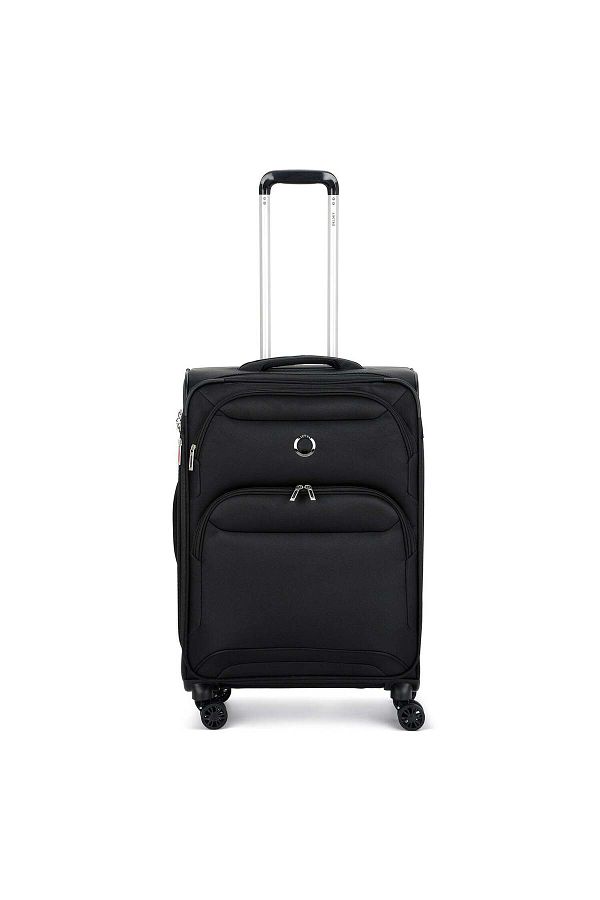 Delsey-Sky Max 2.0 70.5cm Softcase Expandable 4 Double Wheel Check-In Lugggae Trolley Black 1