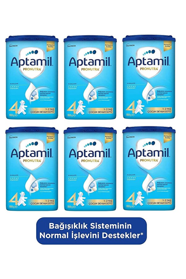 Aptamil 800 Gr 4 Numara Devam Sütü 6 Lı Paket