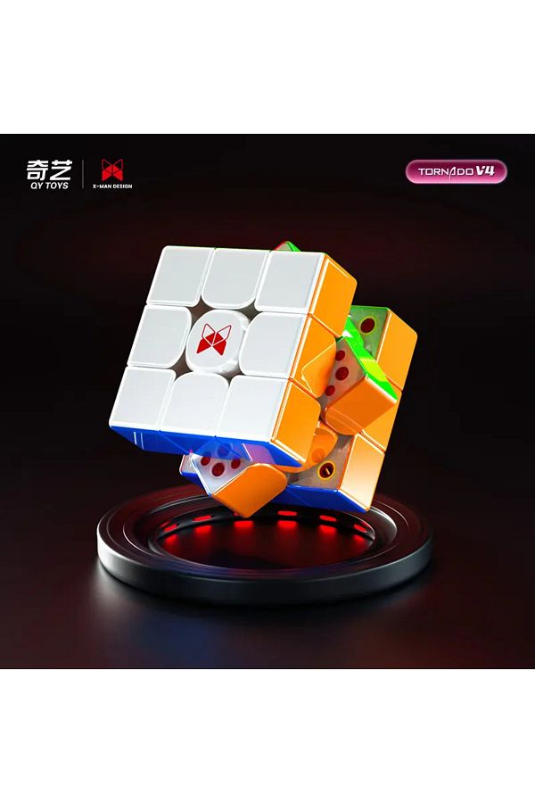 Qiyi-X-man Tornado V4 M _ (PIONEER UV) - لعبة تعليمية احترافية مكعب روبيك 3x3 1