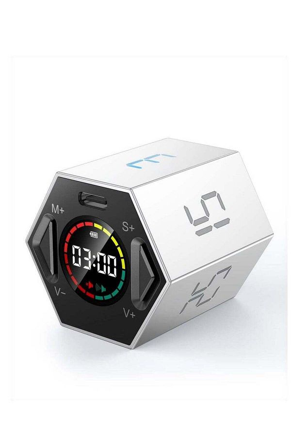 COOYA-Timer, Hexagonal Cube, Custom Countdown, Suitable for Work, Office, Study, Task 1