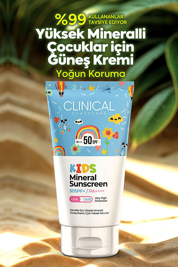 Clasy Care Clinical Clasy Care spf +50 Kids Mineral Sunscreen Cream 50 mL