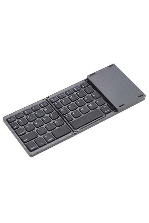 Generic-KKmoon Wireless Bluetooth Keyboard With Touchpad Black 1