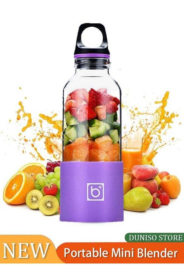 Generic-Portable Blender Cup, Electric USB Juicer Blender, Mini Blender For Shakes and Juice, 500ml, 1
