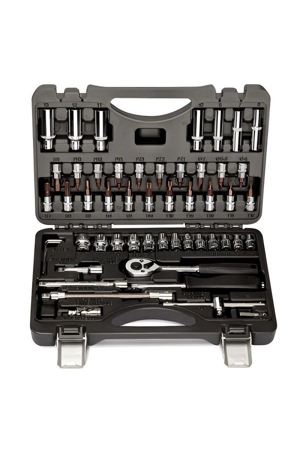 Nt Tools-طقم لقم مكون من 52 قطعة مقاس 1/4 بوصة ومقبس سداسي - Ncset52 1