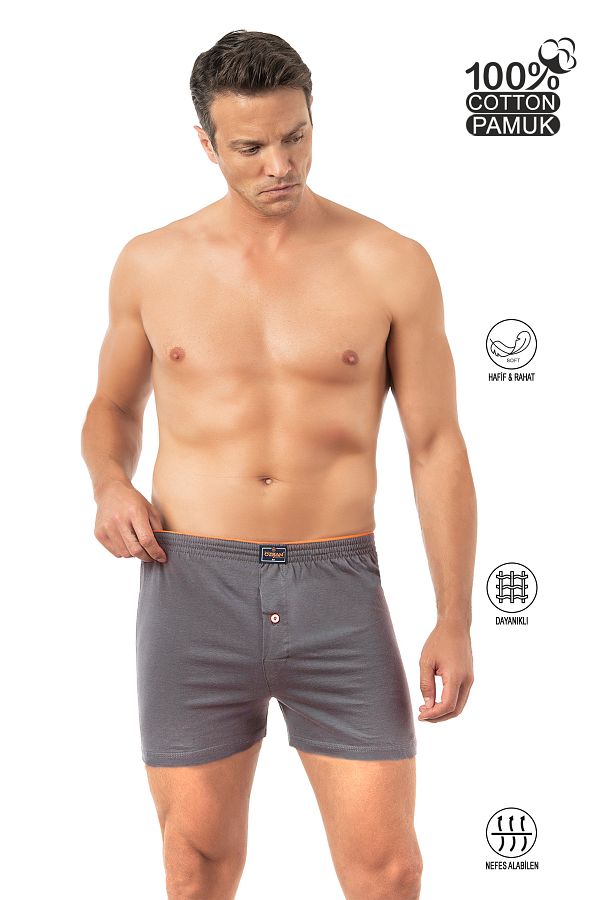 ÖZKAN underwear-Men's Classic Comfortable Cut Cotton Boxer Özkan 0041 1