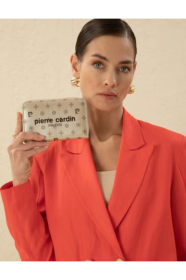 Pierre Cardin-Gold Monogram Wallet 1