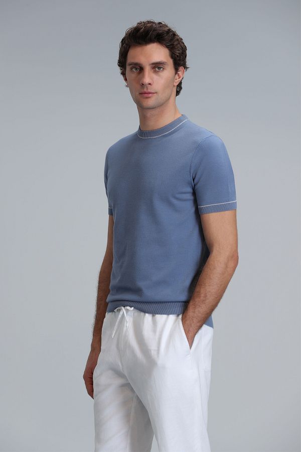 Lufian-Tıno Men's Sweater Dark Blue 1