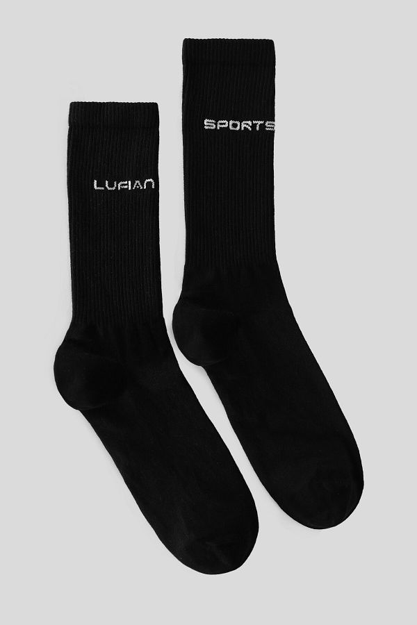 Lufian-Men's Black Lori Socks 1