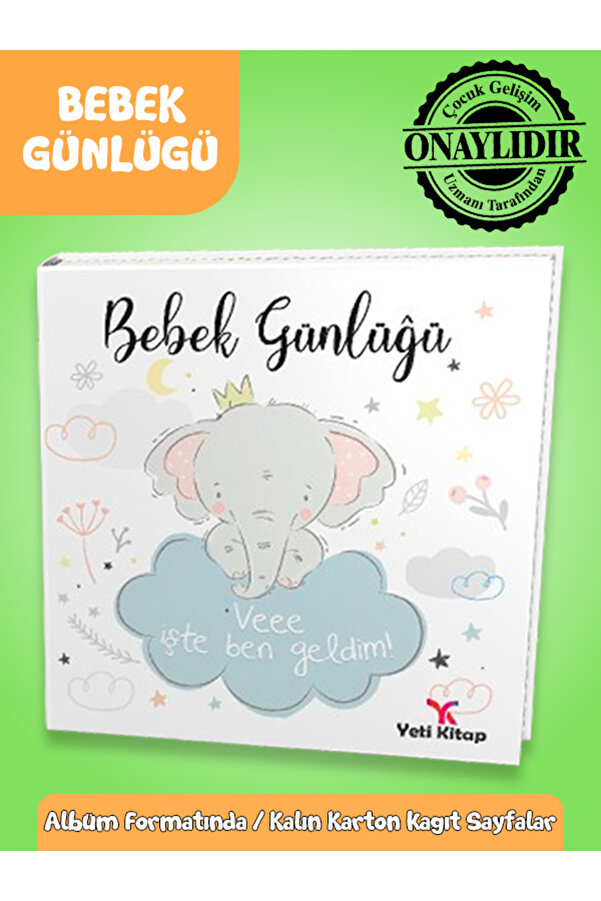 yeti kitap Bebek Günlüğü-yeni Doğan Bebek Anı Albümü