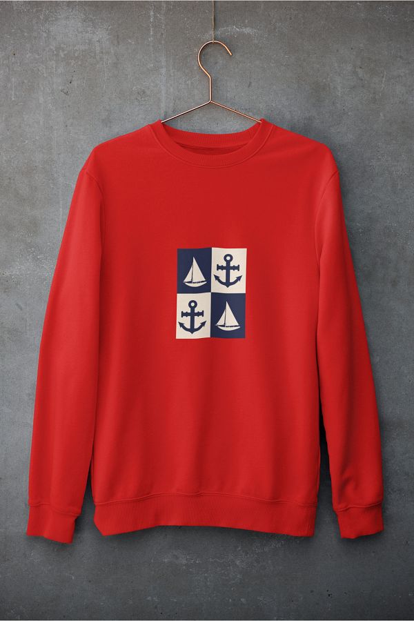 xtreme turkey-Sailing Anchor Design Sweatshirt 1