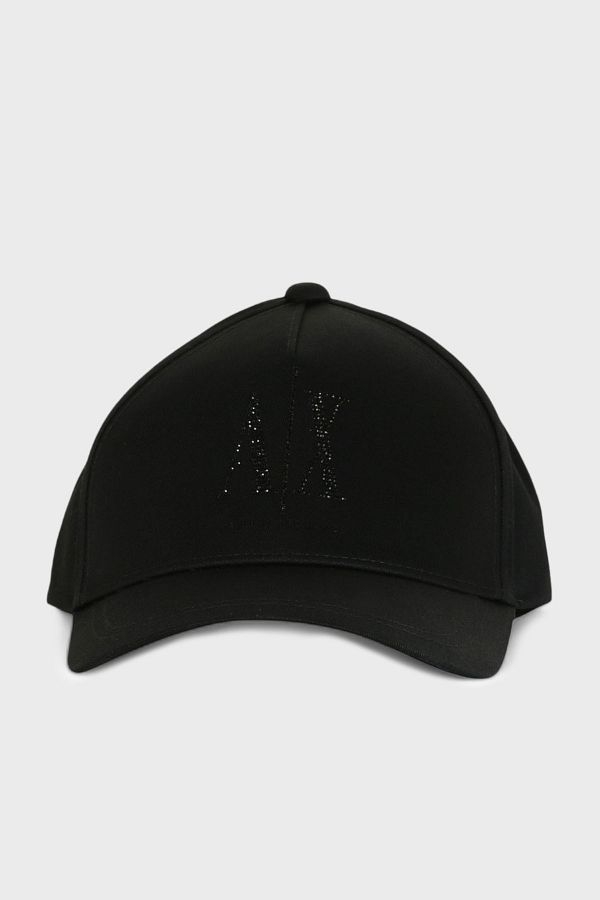 Armani Exchange-Stoned Logo 100% Cotton Hat Hat Xw 000957   Af13846 Uc001 1