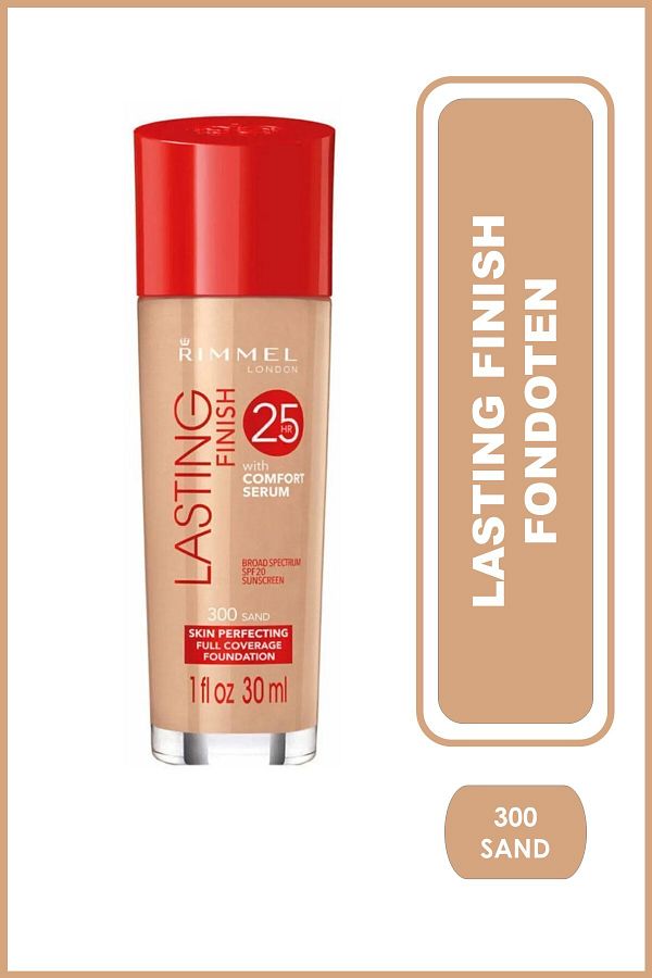 RIMMEL LONDON-فوندوتن - كريم أساس لاستنج فينيش 300 رملي 30 مل 3607342952775 1