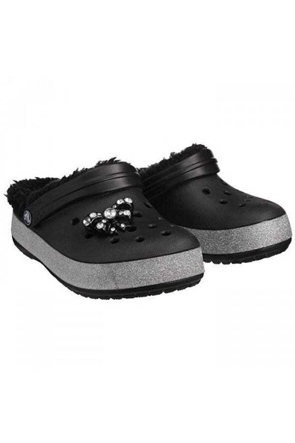 Crocs-Saboti Crocs CrocBling Mammoth Kids 24-26 EU - C8-9 US Negru - Black 1
