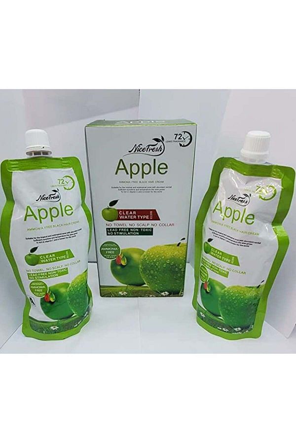Apple-شامبو صبغة الشعر نايس فريش أبل بلاك 500+500 مل 1