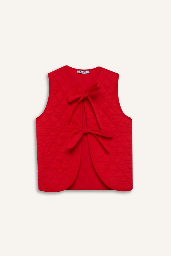 DeFacto-Crew Neck Tie-Up Cotton Vest F2723Ax25Sp 1