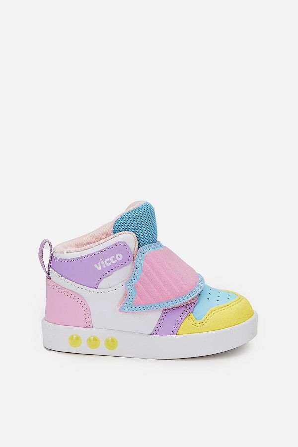 Vicco-Ufo Brand LIghted Yellow FIrst Step Boots for GIrls 1