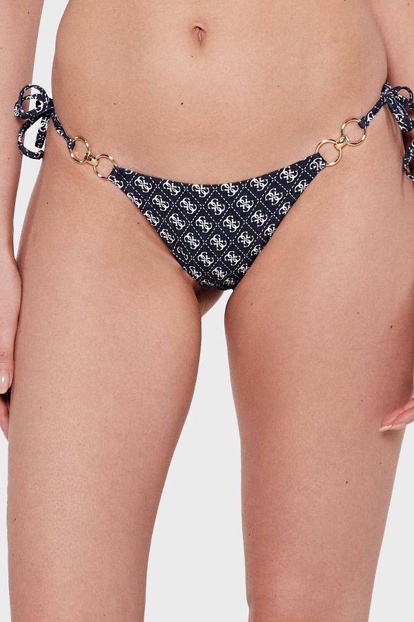 Guess-String 4g Logo Printed Tie up Bikini Bottom E5Go27Kcrl2 Bikini Bottom E5Go27 Kcrl2 P7Wy 1