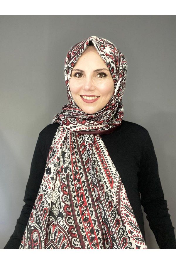 The Message-Ethnic Retro Patterned Shawl (the Message) 1