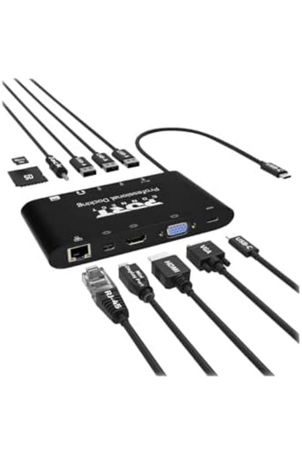 PORT DESIGNS-Port Type-C Travel Docking Station with Power Delivery. 4K SINGLE Video Display Out Via VGA-DisplayP 1