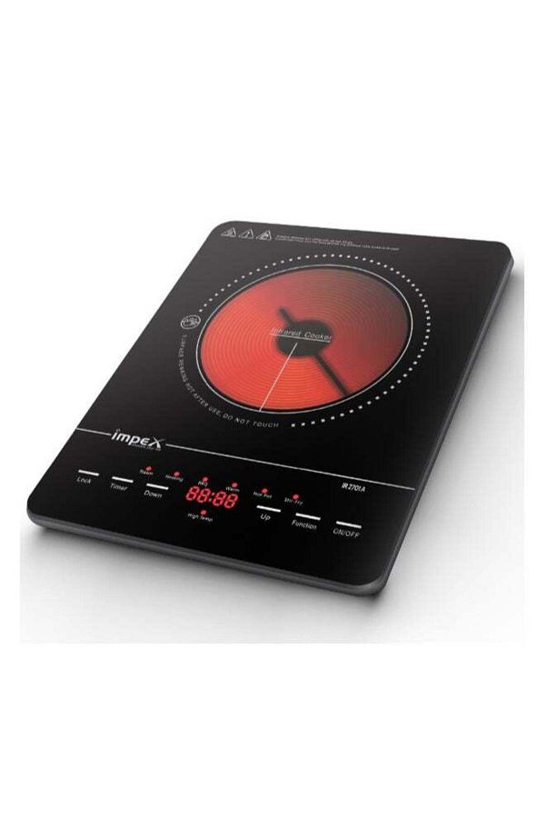 İMPEX-Infrared Cooker With 4 Digit Led Display And Push Button Control,10 Temperature Settings - Ir2701 1