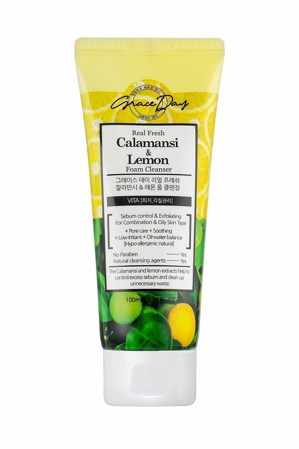 Grace Day-Oil Balancing Cleansing Foam with Calamansi and Lemon Extract Calamansi Lemon Foam Cleanser 1