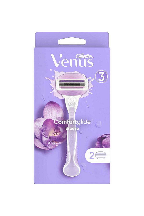 Gillette Venus-Comfortglide Breeze - Aparat de ras pentru femei cu 2 rezerve 1
