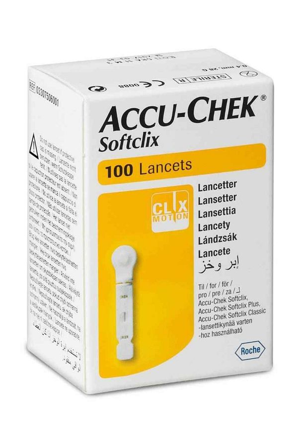 Accu Chek-Accu-Chek Softclix Lancet 100s 1