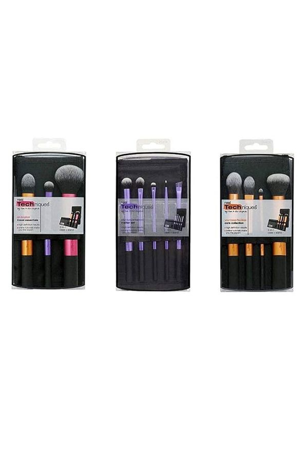 Real Techniques-3 Real Techniques Brush Set Travel Essential 1400, Starter Set 1406, Core Set 1403 1