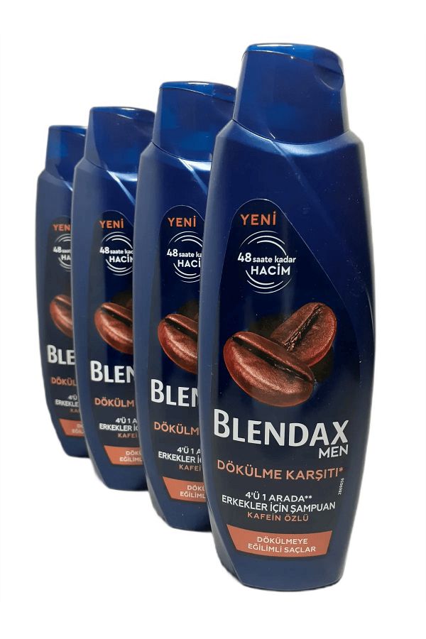 Blendax-Men Anti Shipping 4 in 1 Shampoo with Cafein Extract 500 ml X 4 Pieces 1