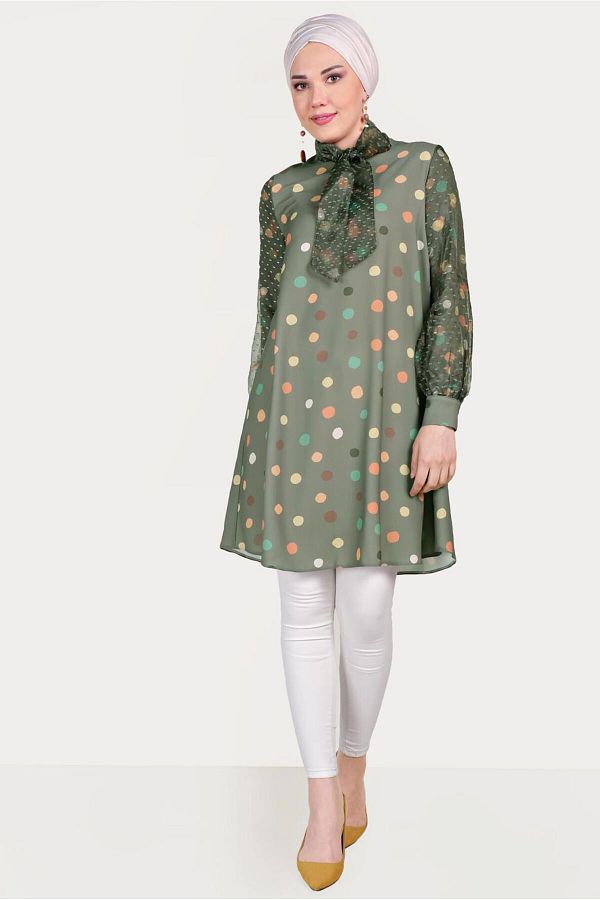 Alvina-Tule Detail Pointed Tunic 40503 1