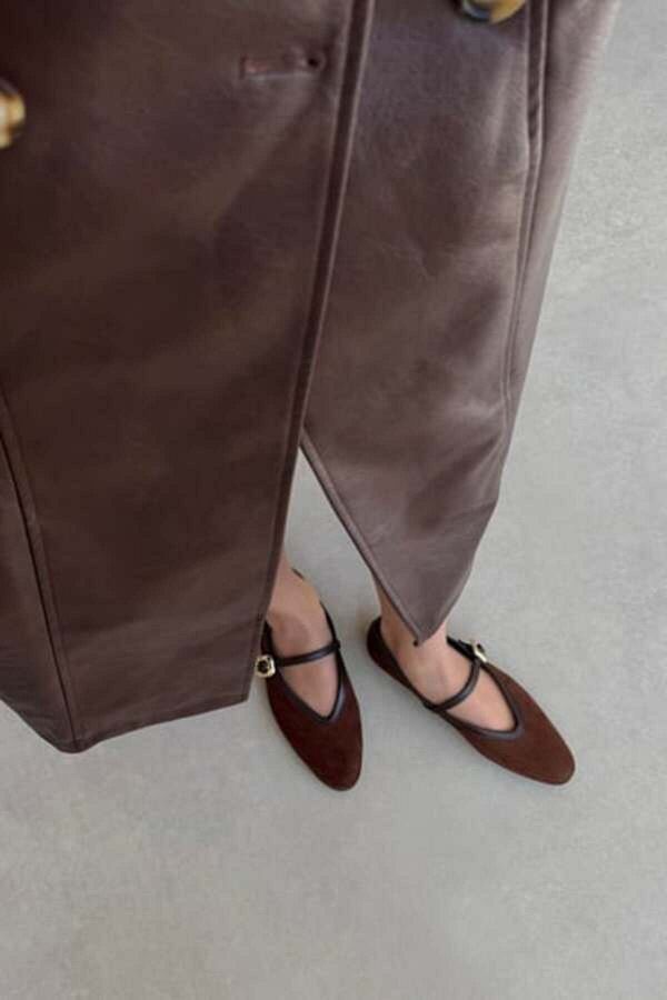 wolk shoes-حذاء باليرينا قوي ذو نهاية مزدوجة للنساء للاستخدام اليومي 1