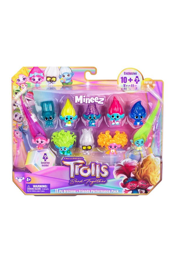 Trolls-DreamWorks Trolls Band Together Mineez 11 Piece Performance Pack 1