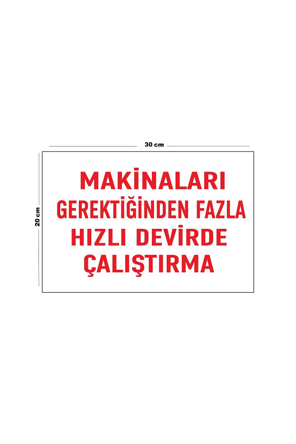 Lucena-Operate at Speeds Excessive for Metal Machines Required 20cm X 30cm A4 Large Notice 1