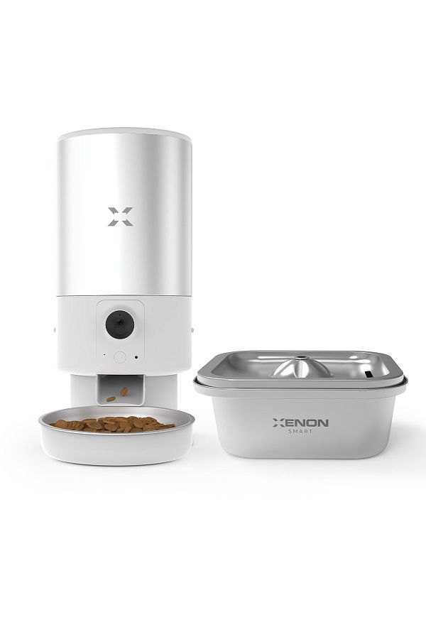 Xenon Smart-Programmable Smart Steel Food Container and Water Dispenser Set, Control Via Mobile App 1