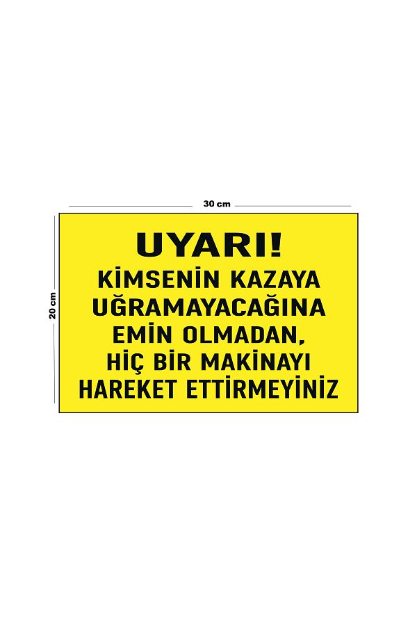 Lucena-Metal Warning Without Anyone Being Sure That No Accident Will Occur 20cm X 30cm A4 Size Warning Sign 1
