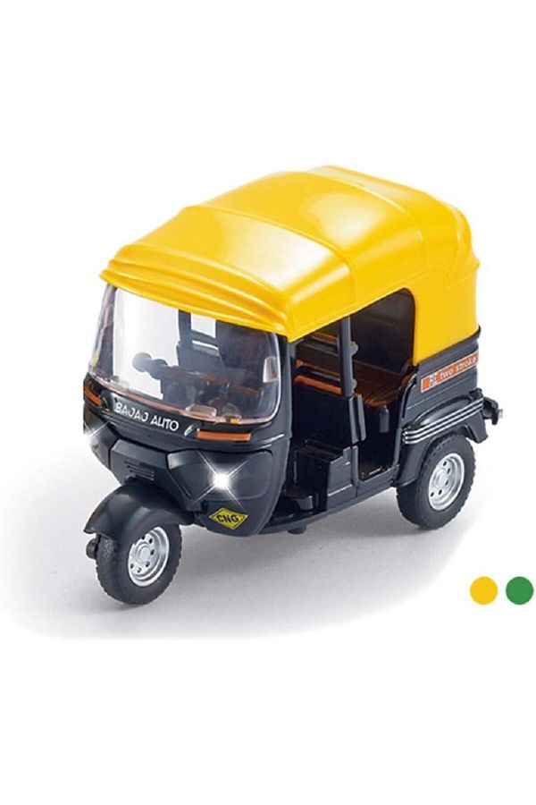 AWH-1: 14 Scale Auto Die Cast Metal Rickshaw Model (Multicolour) 1