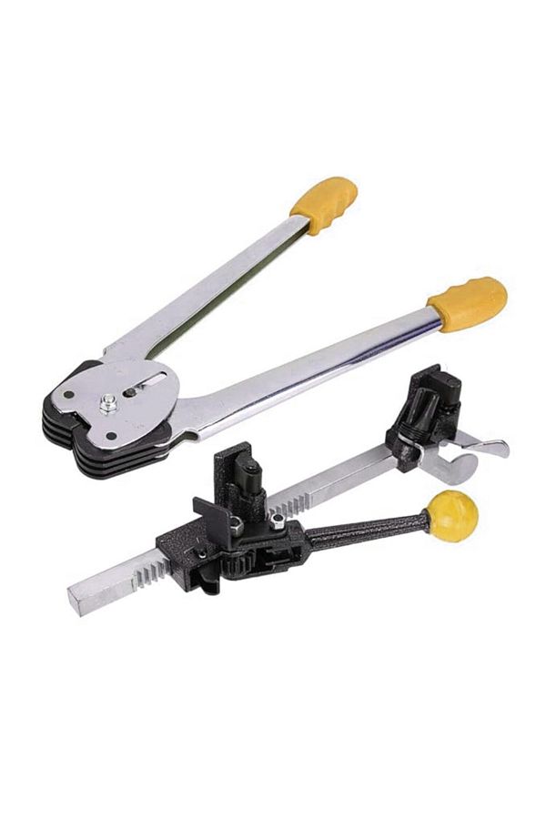 Generic-Practical Manual Strapping Tool Set for Wrapping Cartons - For Use in Offices, Workshops and Warehouses - Yellow 1
