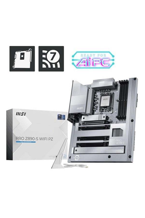 Hızlı Stok-Msi Pro Z890-S Wifi7 Pz Ddr5 Hdmi-Dp Type-C Pcie 5.0 1851P Atx 1