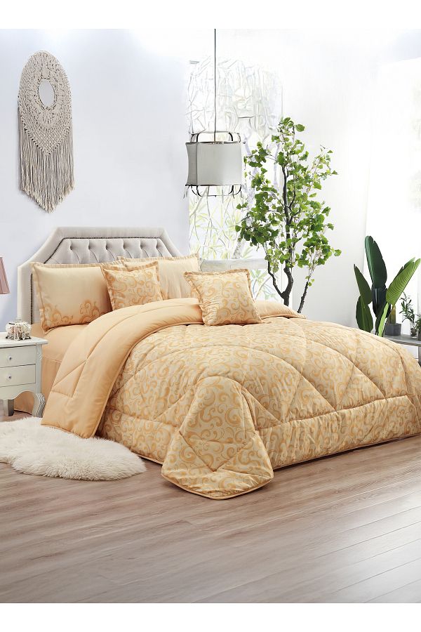 Generic-Comforter Set 4 Piece Single Size Elegant Bedspread Lightweight Comforter Suitable for All Seasons 1