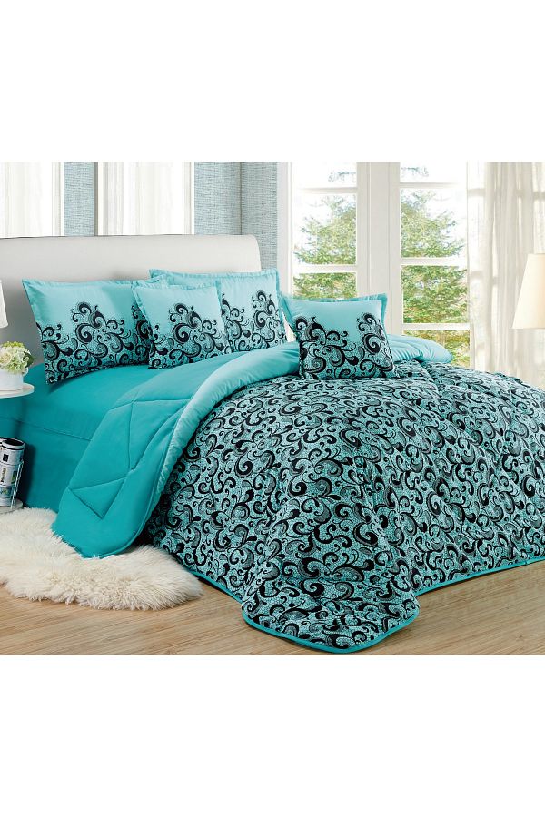 Generic-Comforter Set 4 Piece Single Size Elegant Bedspread Lightweight Comforter Suitable for All Seasons 1