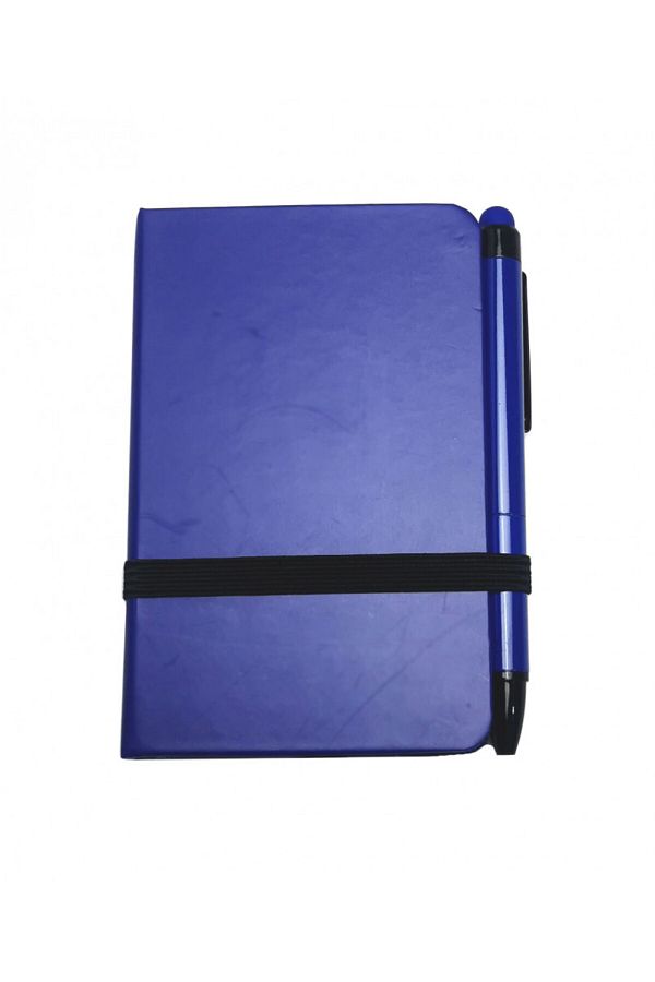 PAPER-Pocket Notebook, with pen and stylus pen, 80 blank pages, A7, 100x64mm, Blue 1