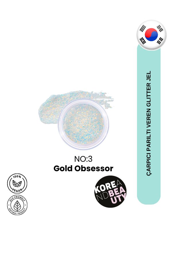 UNLEASHIA-Gold Obsessor Get Loose Glitter Gel 4g |   Shimmering Gel Eyeshadow 1