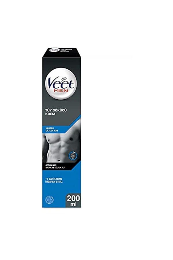 Veet Men-كريم أزرق للبشرة الحساسة 200 مل 1