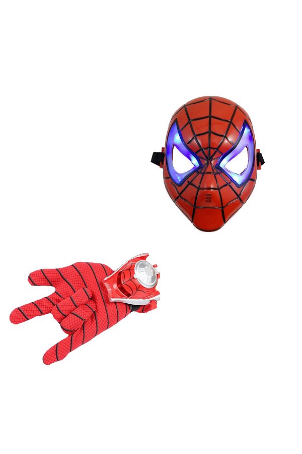 Depox-Spiderman Launcher Glove And Led Mask Set 1
